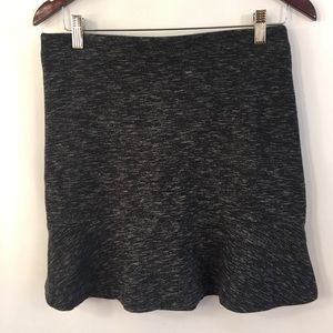 Ann Taylor Loft Peplum Skirt M Mini Marl Heather